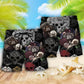 Skull Dice Dark Fantasy Beach Shorts For Warm Weather Travel And Everyday Comfort