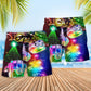 Christmas Camera Beach Shorts Pattern Detail For Coastal Travel And Lightweight Summer Style