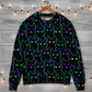 Cute Little Kitten Neon Sweater For Playful Everyday Outfits Travel And Comfortable Daily Wear