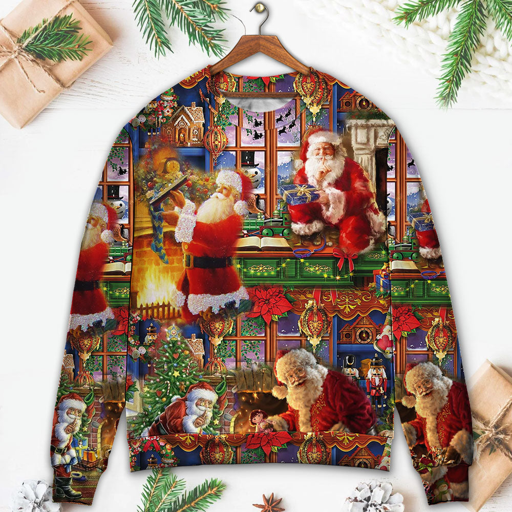 Christmas Santa Claus Merry Xmas Sweater For Festive Parties Family Photos And Comfortable Seasonal Wear
