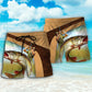Old Fisherman And The Best Catch Beach Shorts Design View For Comfortable Resort And Beach Styling