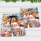 Christmas Dog Snowman Tree Beach Shorts Pattern Detail For Seaside Leisure And Leisure And Relaxation