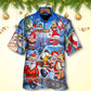 Christmas Santa Hawaiian Shirt Button Front Artwork For Thoughtful Gifting