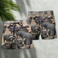 Buffalo This Is Our Happy Place Rustic Style Beach Shorts For Sunny Getaways And Casual Coastal Wear