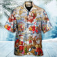 Festive Christmas Holly Jolly Hawaiian Shirt Pattern Detail For Summer Holidays And Outdoor Fun
