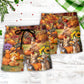 Thanksgiving Cat Beach Shorts Pattern Detail For Resort Wear And Thoughtful Gift Giving