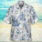 Vintage Ocean Sailboat Sea Monster Geographical Maps Hawaiian Shirt For Coastal Adventures And Warm Weather Wear