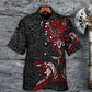 Norse Warrior War Raven Hawaiian Shirt Design Detail For Sunny Adventures And Casual Wear