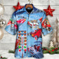 Christmas Santa Light Hawaiian Shirt Relaxed Style View For Warm Weather Events