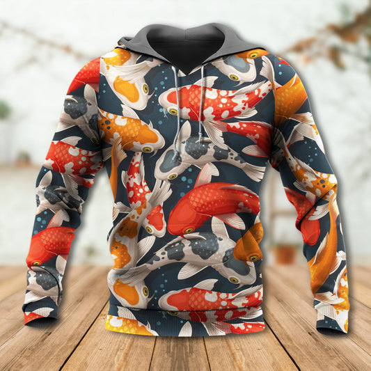 Colorful Koi Fish Hoodie For Fishing Trips Weekend Outings And Relaxed Casual Wear