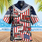 USA Flag Trucker Lifestyle Hawaiian Shirt For Summer Vacation And Beach Travel