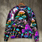Hippie Mushroom Neon Light Colorful Sweater For Festival Adventures Vacations And Relaxed Daily Styling