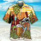 Beer Drinking Fun Hawaiian Shirt Fabric Pattern Detail For Thoughtful Gifting