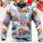 Christmas Santa Gnome Hoodie For Holiday Vacations Winter Events And Everyday Comfort