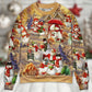 Christmas Snowman Couple Xmas Sweater For Holiday Travel Winter Outings And Cheerful Gift Giving