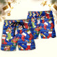 Christmas Socks Tree Beach Shorts Pattern Detail For Island Trips And Easy Warm Weather Wear