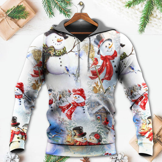 Classic Snowman Christmas Hoodie For Festive Family Moments Winter Wear And Holiday Gift Ideas