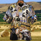 Australian Funny Cow Dancing Landscape Hawaiian Shirt Fabric Pattern Detail For Thoughtful Gifting