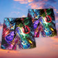 Neon Guitar Music Inspiration Beach Shorts Print View For Coastal Escapes And Casual Outings