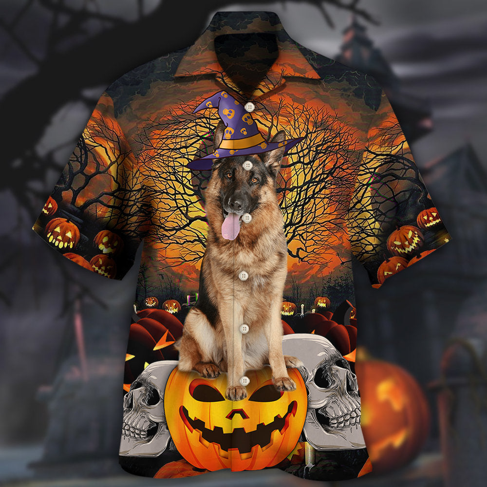 Halloween Dog Hawaiian Shirt Resort Outfit View For Beach Days