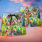 Easter Rabbit Beach Shorts Pattern Detail For Casual Outings And Bright Seasonal Outfits