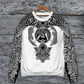 Viking Warrior Blood Black And White Sweater For Historical Fantasy Fans Holidays And Relaxed Daily Style