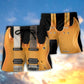 Double Electric Guitar Beach Shorts Artwork Detail For Tropical Travel And Everyday Wear