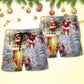 Santa Animal Lover Christmas Beach Shorts For Summer Vacation And Coastal Travel