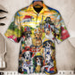 Dog Rescue Hero Helpers Rescued Favorite Breed Hawaiian Shirt Artwork View For Coastal Travel