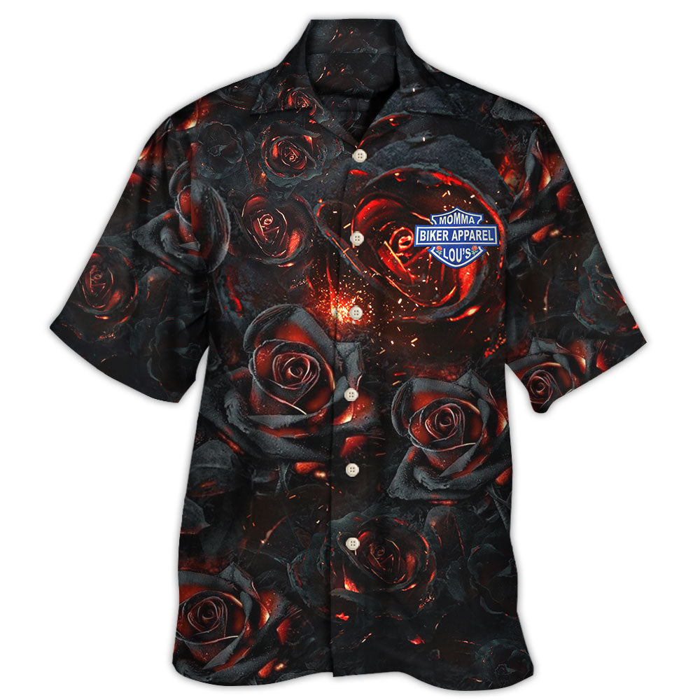 Rose Burning Philosophy Artistic Hawaiian Shirt For Warm Weather Adventures And Everyday Comfort