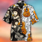 Guitar Hawaiian Shirt Artwork View For Weekend Travel And Beach Style