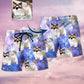 Cat Lover Various Style Personalized Photo Beach Shorts Print View For Coastal Escapes And Casual Outings