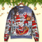 Christmas Funny Santa Happy Xmas Is Coming Sweater For Winter Parties Seasonal Adventures And Relaxed Everyday Styling