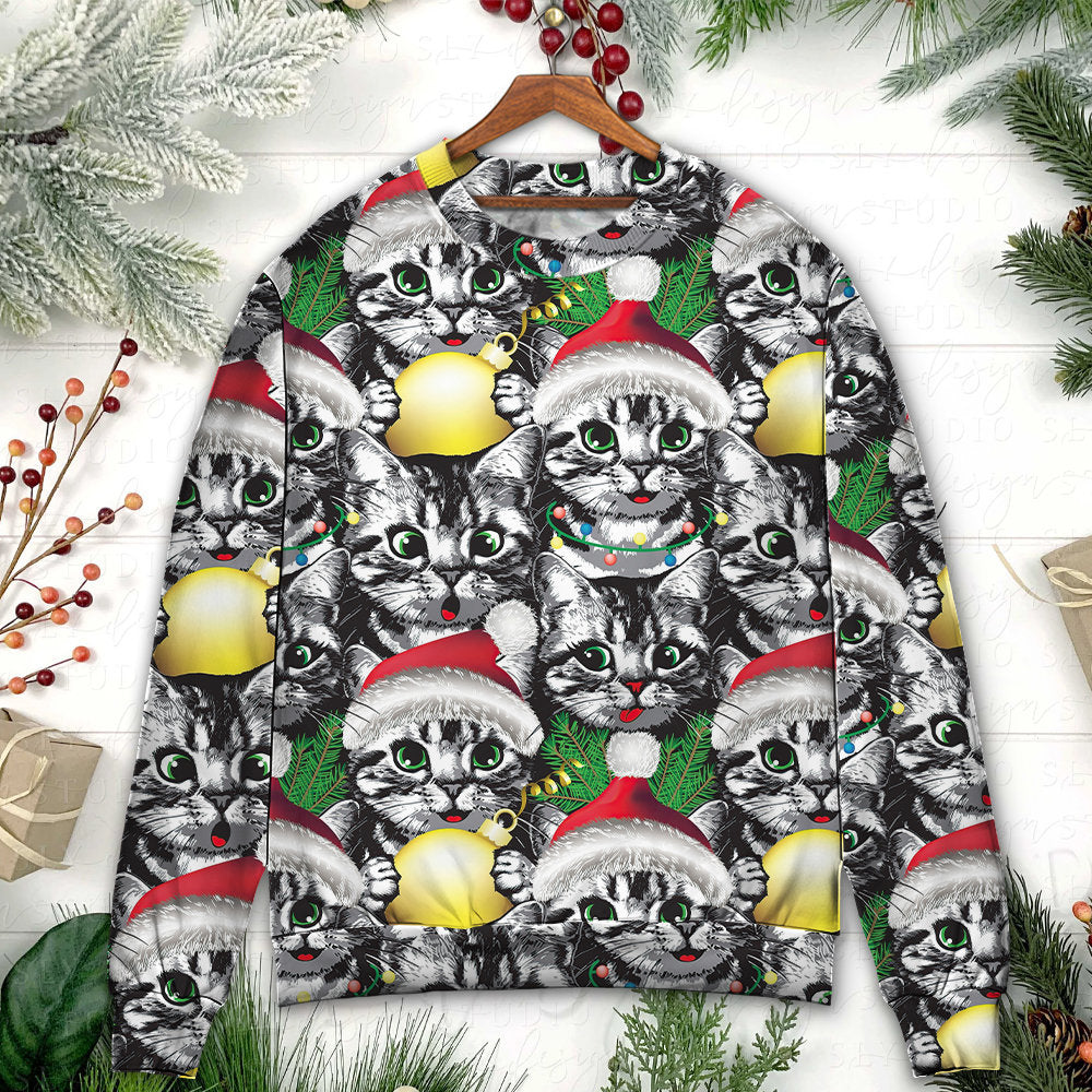 Christmas Meowy Xmas Cat Sweater For Seasonal Parties Cozy Gatherings And Thoughtful Holiday Gifts