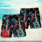 Guitar Music Is All I Need Beach Shorts Print View For Coastal Escapes And Casual Outings
