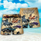 Horse Muscle Car Lover Beach Shorts Pattern View For Resort Days And Outdoor Activities