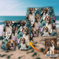 Dog Sweet Lover Personalized Photo Beach Shorts Print View For Coastal Escapes And Casual Outings