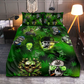 Skull Mystic Green Bedding Cover For Gothic Bedroom Decor