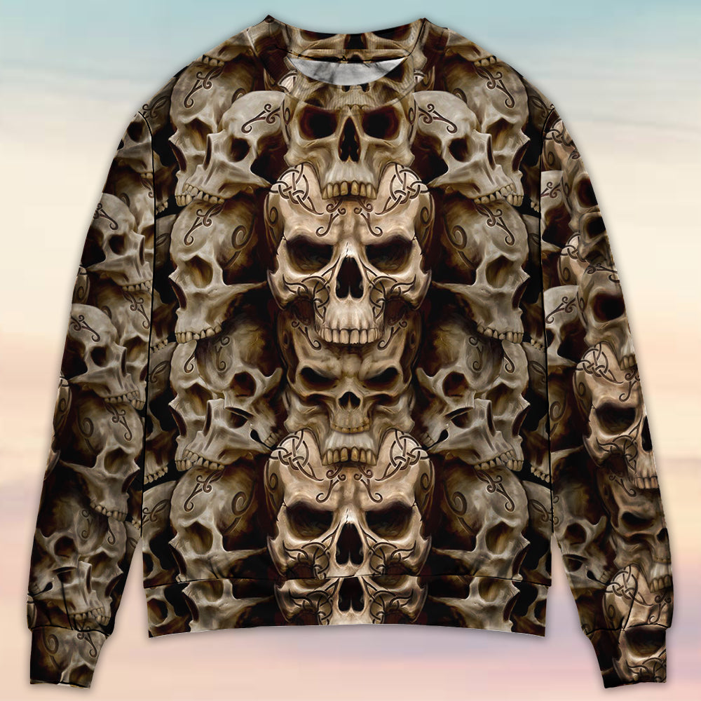 Skull Inner Darkness Sweater For Alternative Outfits Seasonal Events And Everyday Comfort