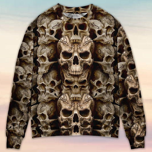 Skull Inner Darkness Sweater For Alternative Outfits Seasonal Events And Everyday Comfort