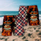 BBQ Meat Mouth Beach Shorts Pattern Detail For Seaside Leisure And Easy Warm Weather Wear