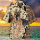 Creative German Shepherd Dog Hawaiian Shirt Design View For Summer Travel