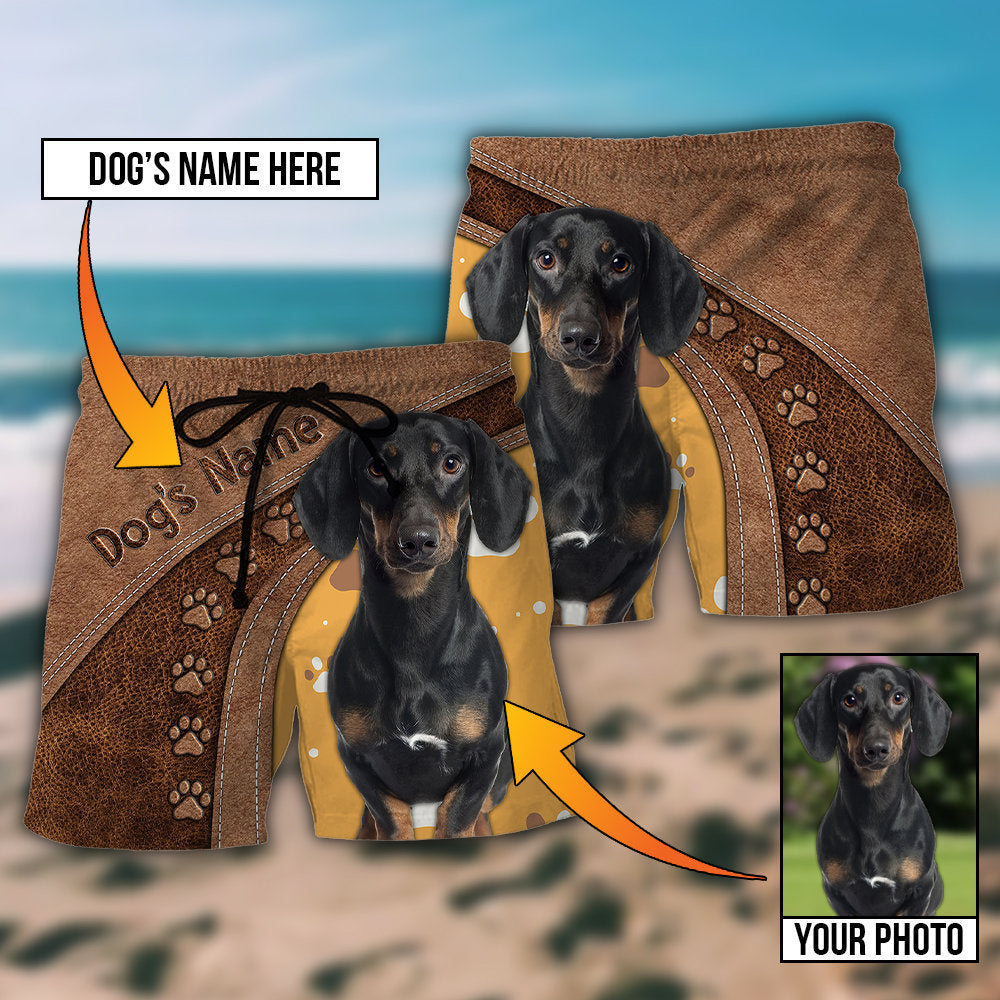 Dog Paw Classic Beach Shorts Print Detail For Thoughtful Gift Giving