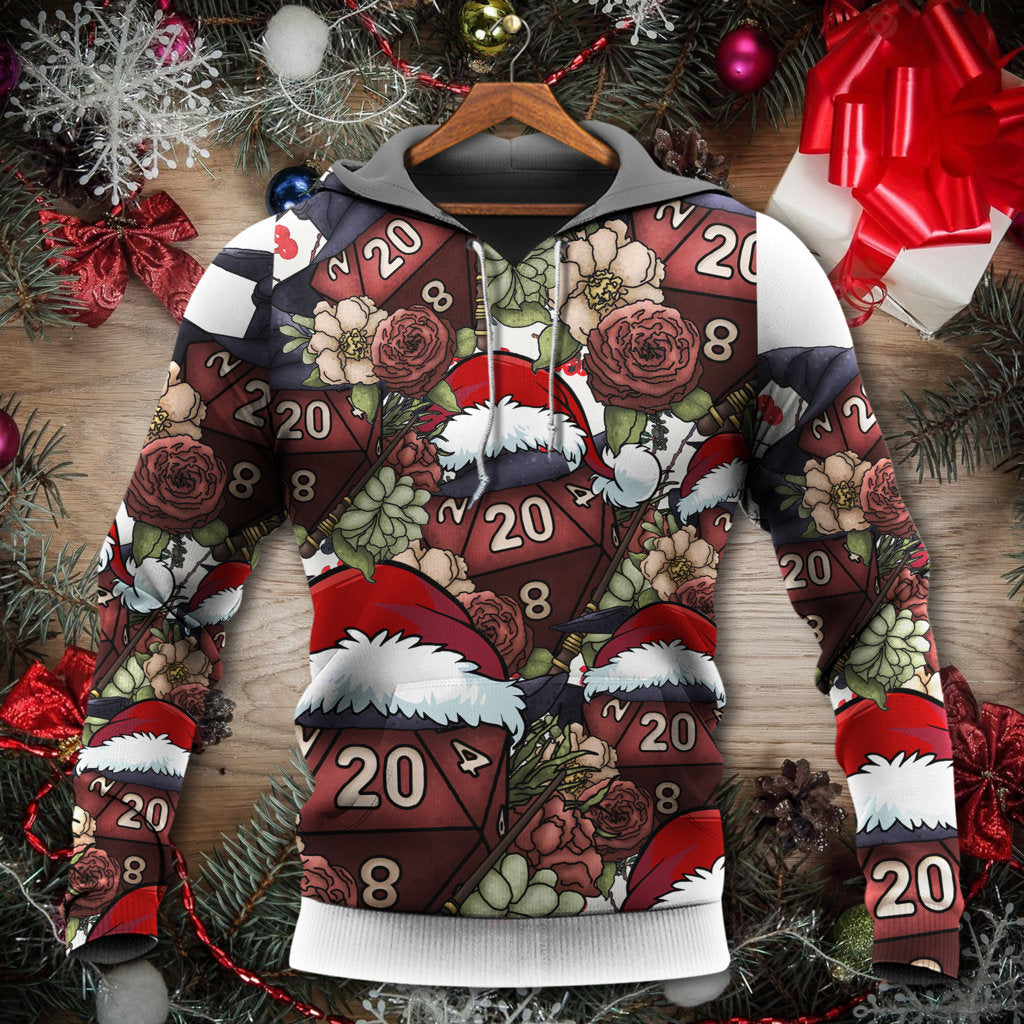 Christmas Dice Witchy Holiday Vibe Hoodie For Holiday Parties Weekend Outings And Cheerful Gift Giving