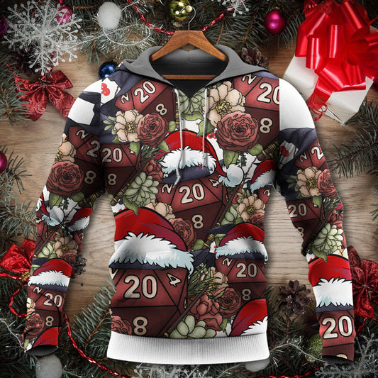 Christmas Dice Witchy Holiday Vibe Hoodie For Holiday Parties Weekend Outings And Cheerful Gift Giving