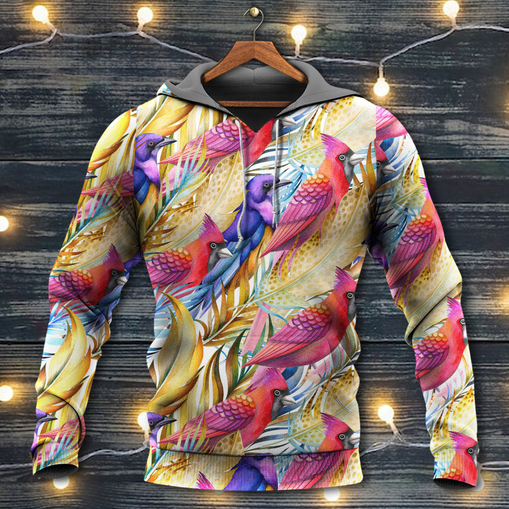 Tropical Cardinal Life Minimal Hoodie For Relaxed Streetwear Weekend Travel And Everyday Style