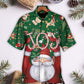 Christmas Santa Hawaiian Shirt Detailed Pattern View For Thoughtful Gifting