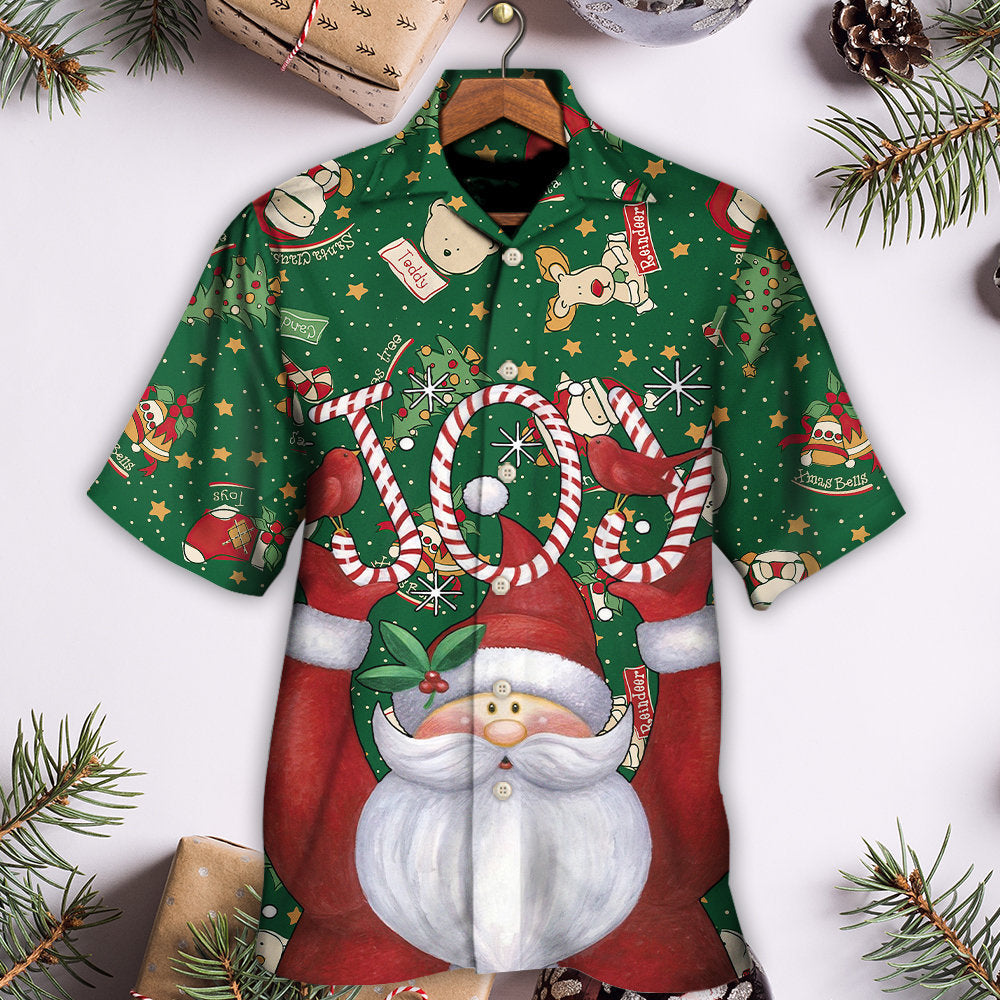 Christmas Santa Hawaiian Shirt Detailed Pattern View For Thoughtful Gifting