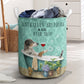 Australian Shepherd Dog And Bath Soap Laundry Basket For Room Home Organizer