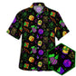 Fantasy Role Christmas Dice Hawaiian Shirt All Over Print Detail For Warm Weather Events